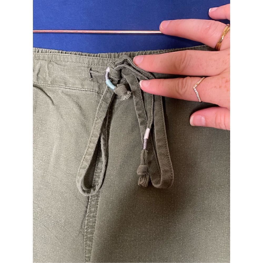 J. Crew linen drawstring pants L - Picture 3 of 9